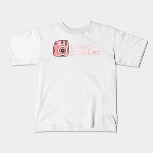 She's A PhotograpHER Instant Film Retro Camera Kids T-Shirt